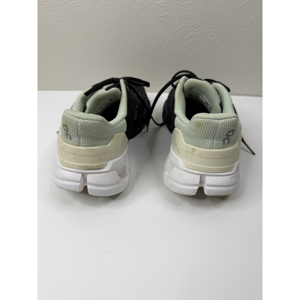 On Cloudflyer Shoes Womens Size 7 White Black Green Running CloudTec Helion - Picture 6 of 6